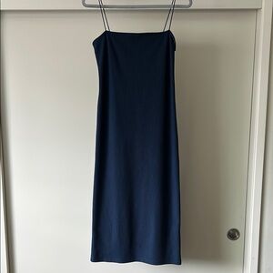 Topshop Blue Spaghetti Strap Slip Dress